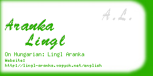 aranka lingl business card